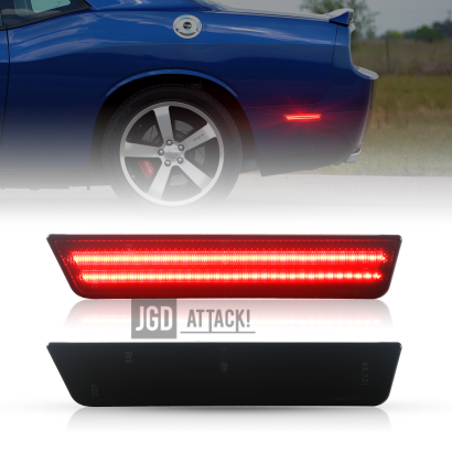 Dual LED Rear Bumper Side Markers (CHALLENGER 08-14)