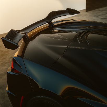 Rear Spoiler High Wing - Carbon Fiber - Z06 Style (CORVETTE C8 20-24 Stingray)