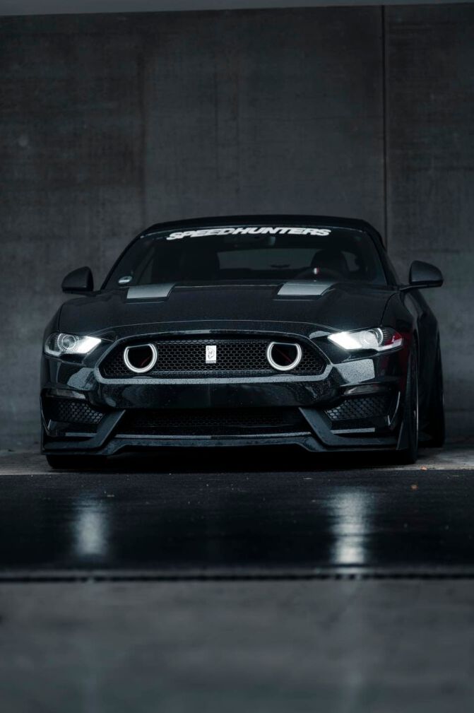 Zestaw Zderzaka Przedniego + Kierunkowskazy LED/DRL MACH1 Styl (MUSTANG 18-23 GT, EcoBoost)