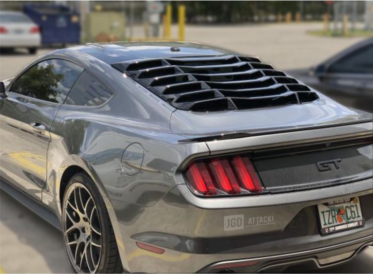 2015 mustang window louvers