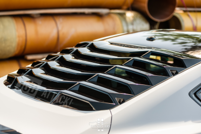 Rear Window Louvers - Gloss Black (MUSTANG 15-23 Fastback)