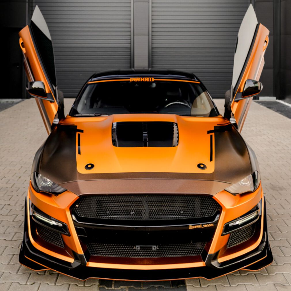 Maska Aluminiowa - 1:1 GT500 Styl - Ikon (MUSTANG 18-23 GT, Ecoboost)