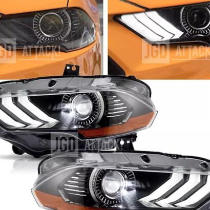 Headlights - Full LED Projector - Set (MUSTANG 18-23 USA)