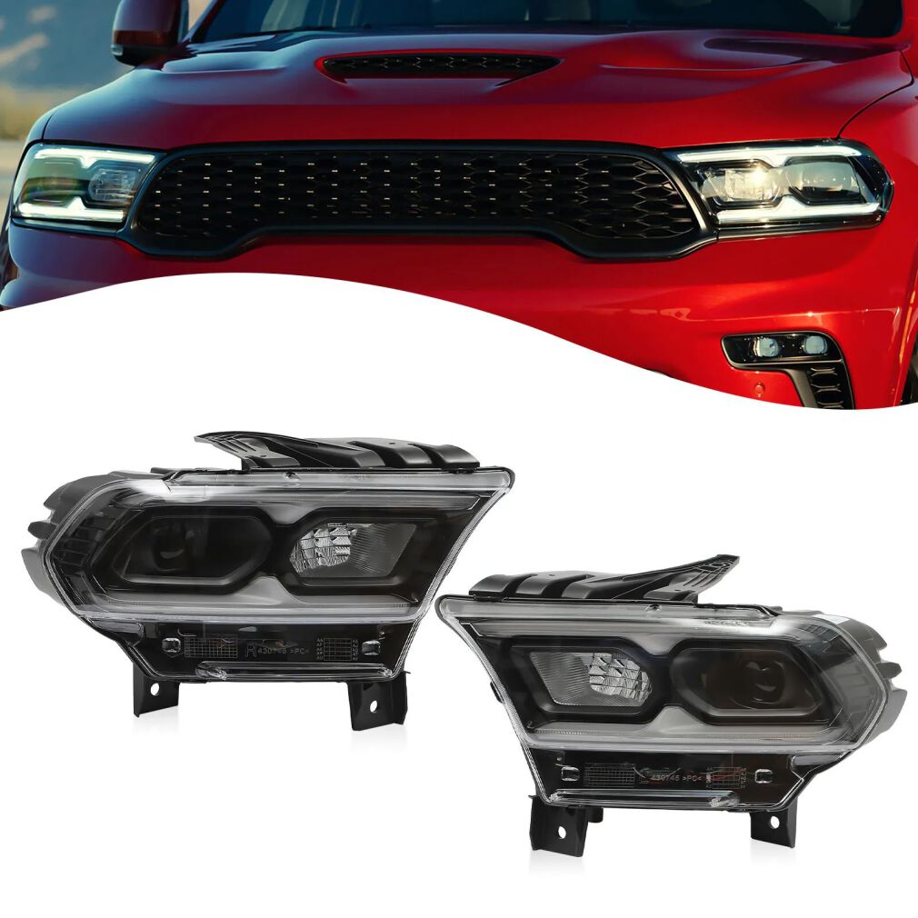 OE Style Full LED Projector Headlights - Set (DURANGO 21-23)