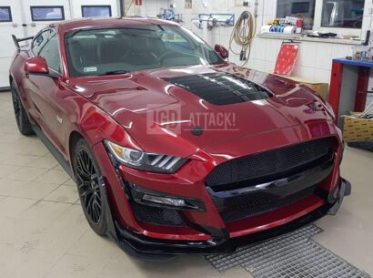 Aluminum Hood - 1:1 GT500 Style - Ikon (MUSTANG 15-17 V6, GT, Ecoboost)