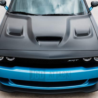 Aluminum Hood - Hellcat SRT Style - Unpainted (CHALLENGER 08-23)