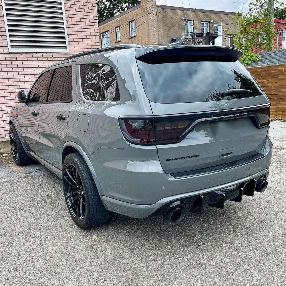 Rear Diffuser With Fins - Gloss Black (DURANGO 14-23)