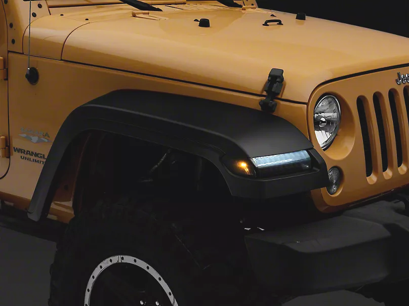 Fender Flares with Sequential Turn Signals - JL Style (WRANGLER 07-18 JK)