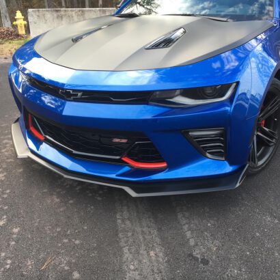 1LE Style Chin Spoiler - Matte Black (CAMARO 16-23 LT/RS/SS)