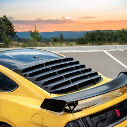 IK Style Rear Window Louver - Matte Black (MUSTANG 15-23 Fastback)
