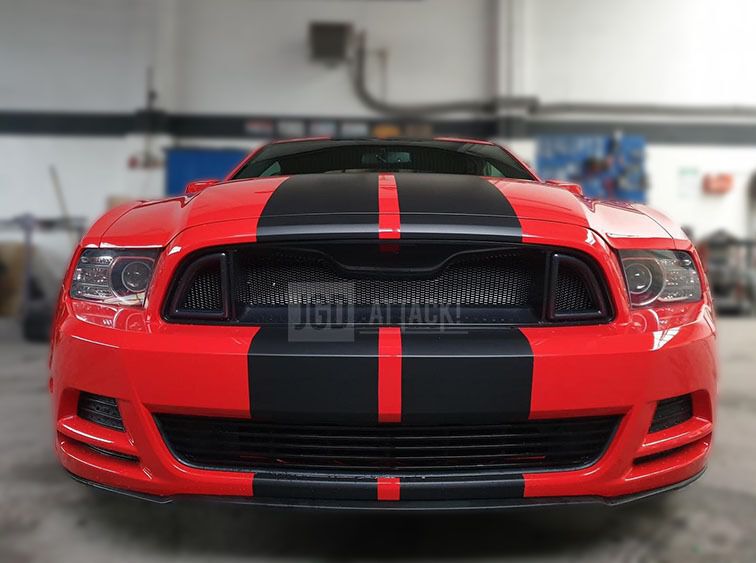 JGD ATTACK! - RTR Style Upper Grille (MUSTANG 13-14 GT, V6)