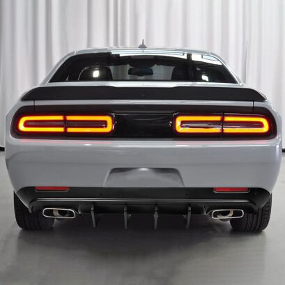 V2 IKON Rear Bumper Lower Diffuser - Gloss Black (CHALLENGER 15-23)