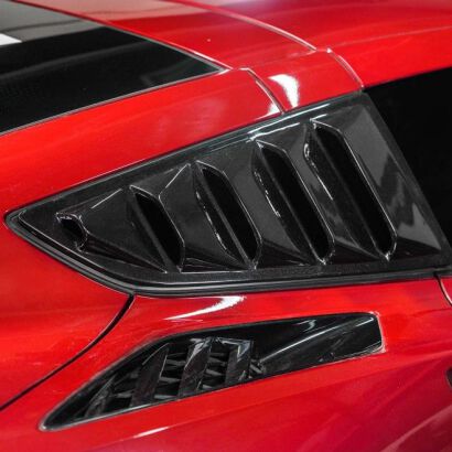 Quarter Window Louvers -  Gloss Black (CORVETTE 14-19 C7)
