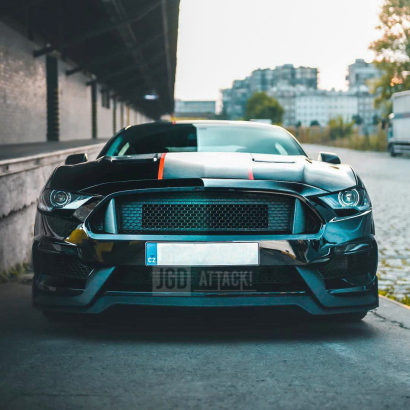 Zestaw Zderzaka Przedniego + Kierunkowskazy LED/DRL - GT350 Styl (MUSTANG 18-23 GT, EcoBoost)