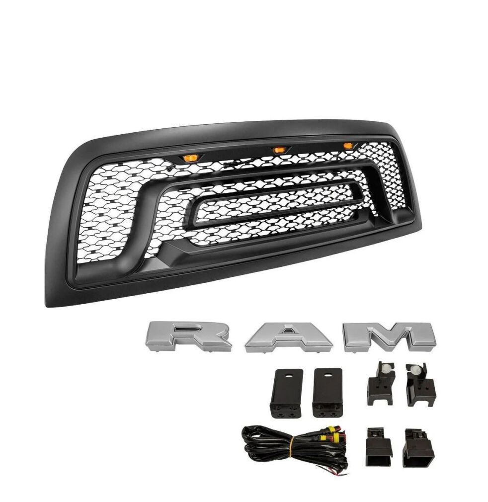 REBEL Style LED Upper Grille - Matte Black (RAM 2500 3500 10-18)