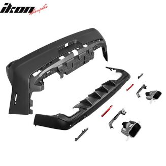 Rear Bumper + Diffuser + Exhaust Tips – Conversion to 2015+ (CHALLENGER 08–14) - 2