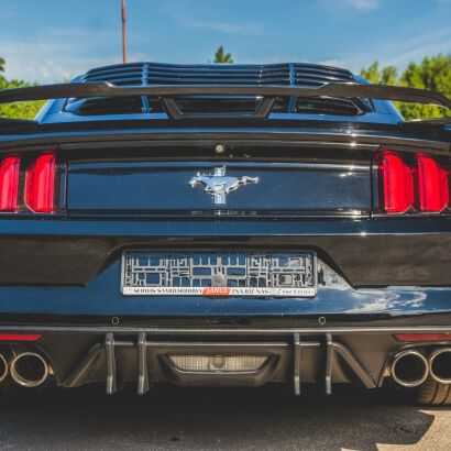 SPEED Style Rear Diffuser - Single/Quad Exhaust Tips (MUSTANG 15-17 GT Premium, EcoBoost Premium)