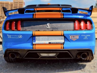 GT500 Style Rear Diffuser - Quad Tips (MUSTANG 15-17 Ecoboost Premium, GT Premium)