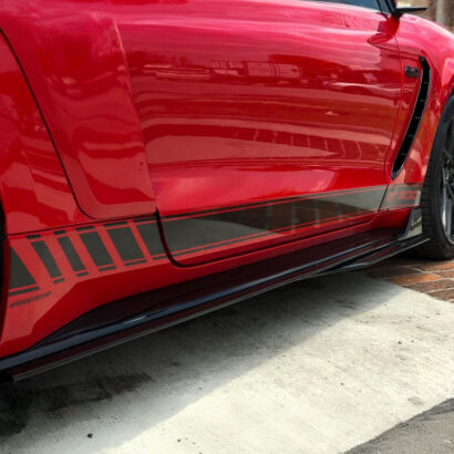 Side Skirts - Extension - GT500 Style (MUSTANG 15-23 Ecoboost, V6, GT)