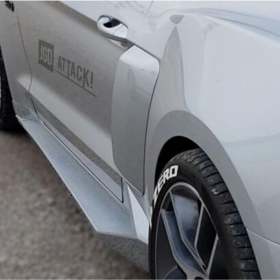 Sport Rocker Panels - Side Skirts - Unpainted (MUSTANG 15-23 GT, EcoBoost, V6)